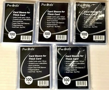 500 Pro Safe soft Penny Sleeves For Thick Cards 130pt 5 Packs of 100 NEW 34013