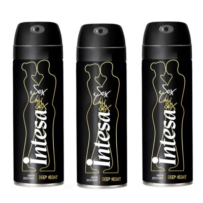 Intesa Unisex Deep Night Parfum Deodorant 3x 125 ml