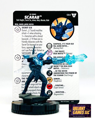 DC Heroclix Scarab #064 w/ Card 80th Anniversary Wonder Woman Set