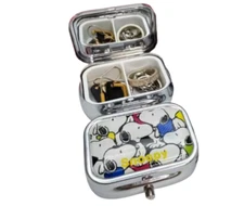 New Snoopy Pill Organizer Box Case Medicine Vitamin Candy mini Storage Container