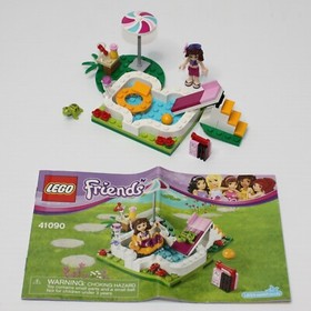 Lego Friends Olivia's Garden Pool Complete Set 41090 with Instructions NO Box