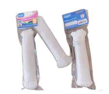 Multipurpose Rope - 75ft (23 m) Long - Nylon Twisted Diamond Braided-White