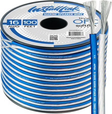 16 AWG Gauge Marine Speaker Wire Cable, Tinned OFC 100 Feet by