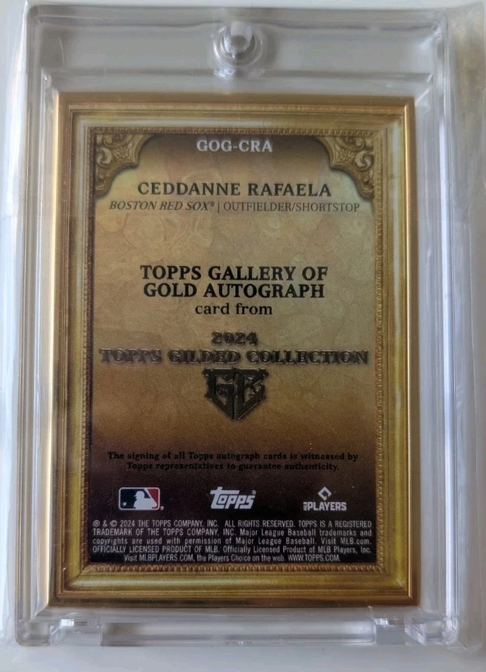 CEDDANNE RAFAELA - 2024 Topps Chrome Gilded, Gallery of Gold, Ruby Red #/5 (RC) - Image 2 of 4