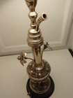 Antique Silver Plated Flowered Decorative Lamp