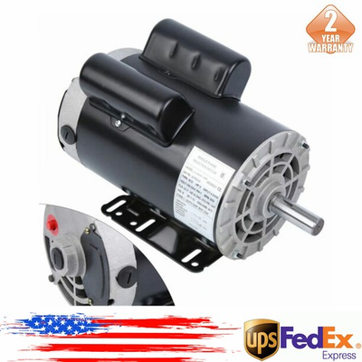 #ad #ad 5 HP 3450 RPM Air Compressor 60 Hz Electric Motor 208 230 V Century 7 8#x27;#x27; Shaft $214.66