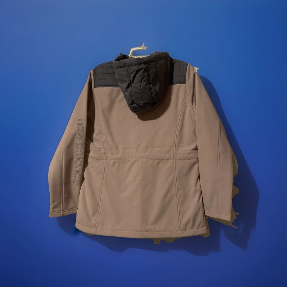 New w/ tagsNew Balance Pale Pink/Gray Quilted Puffer Comfort Fit Hooded Jacket  - Image 3 of 4