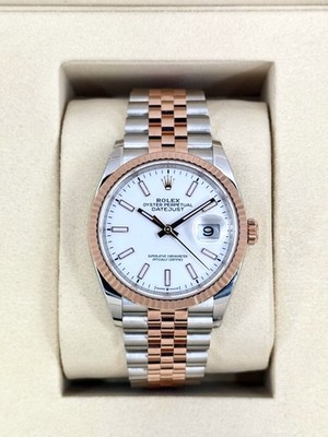 NEW 2025 Rolex Datejust 36mm 126231 Two-Tone Jubilee White Dial