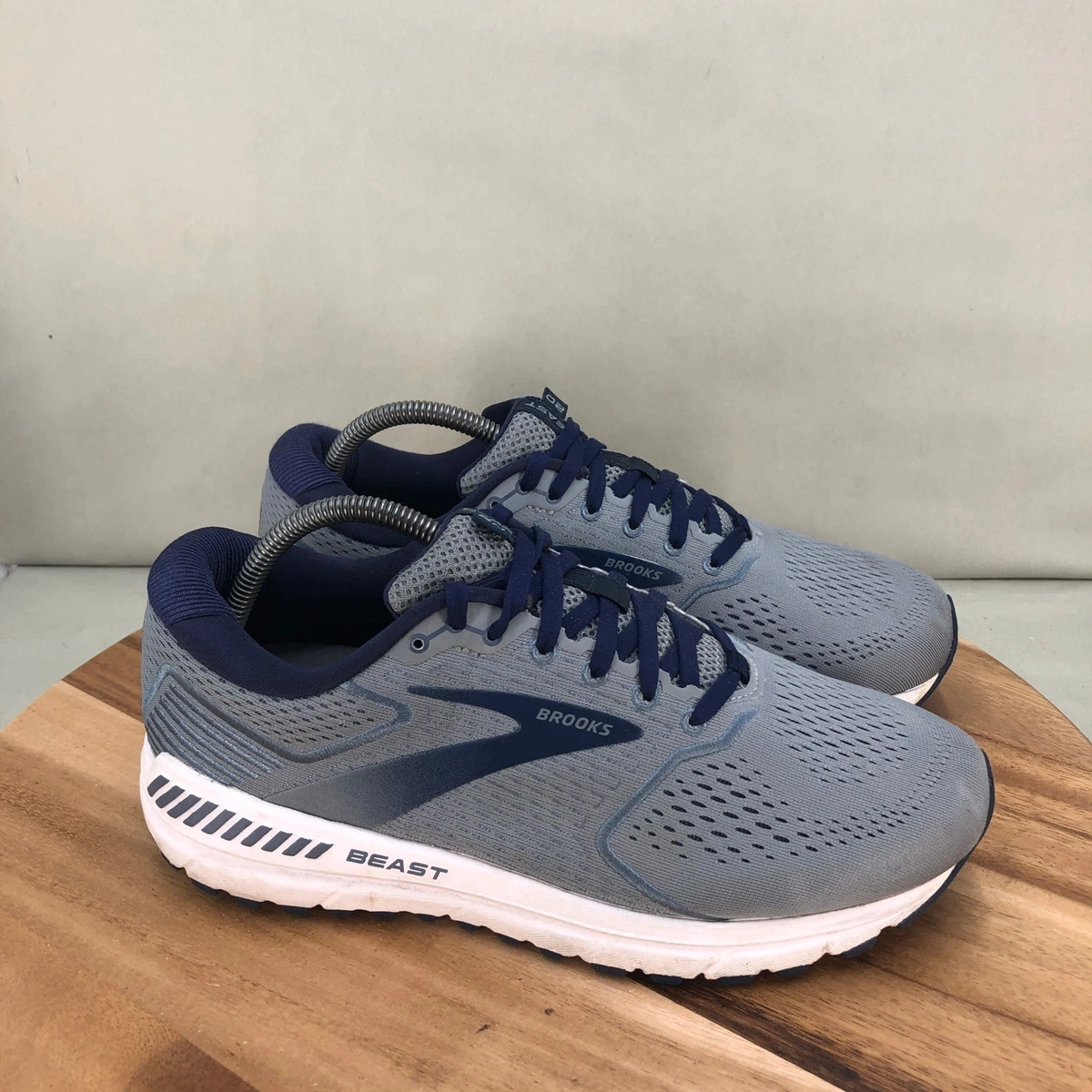 Brooks Sneakers Mens 12 Beast 20 Running Shoes Preppy Athletic Gym Marathon Blue Brooks Beast 20 Low Blue for sale | eBay main image 4