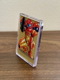 SUPER METROID SAMUS ARAN NINTENDO NES SNES GAME MAGNET / STAND FOR COLLECTORS!