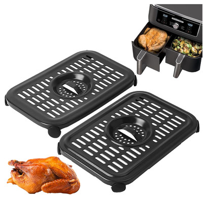 Ersatzteile für Ninja Foodi Dualzone Luft Fritteusen Crisper Platte Tablett 2 Packungen