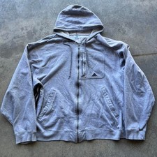 Vintage 90s/00s grey adidas zip up jacket XL
