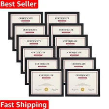 Contemporary 12-Piece Black Picture Frame Set – Durable, Stylish & Easy to Use