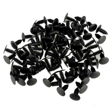 7mm Bumper Clips Auto Car Hole Plastic Rivets Fastener Fender Push Pin x 100pc