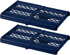 LockerMate Adjust-A-Shelf Locker Shelf, Extends to Fit Your 2 Pack, Blue