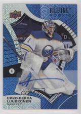 2021-22 Upper Deck Allure Rookies Blue Line 10/35 Ukko-Pekka Luukkonen Auto 08zd