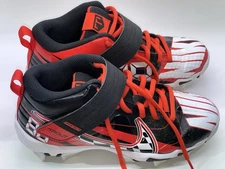Nike Force Trout 7 GS Race Car Black Red' Molded Baseball Cleats Size 3.5Y