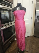 Vintage Jessica Mcclintock gunne sax Pink Beaded Sleeveless Long Dress 3