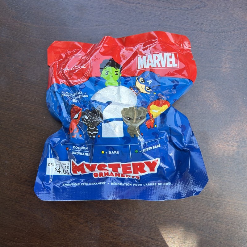 Unopened Brand-New Hallmark Mystery Ornament Marvel Blind Bag Christmas Holiday