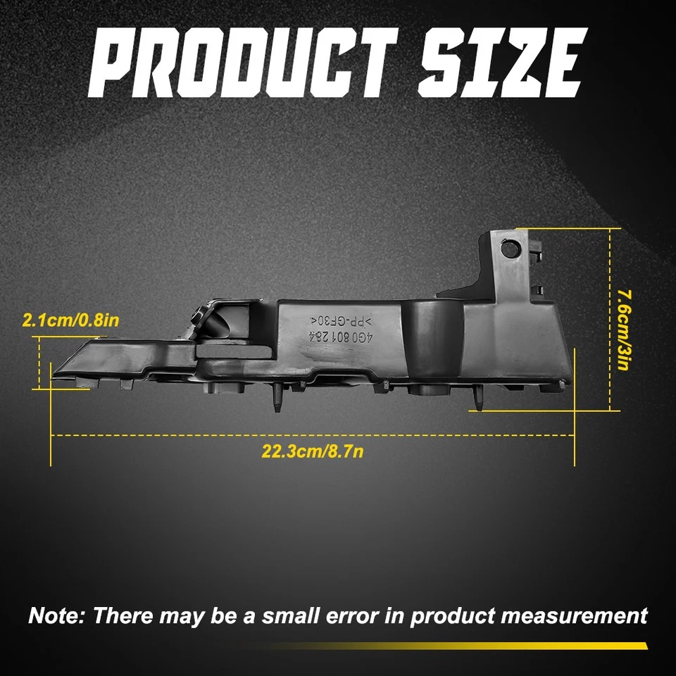 Soporte de retención de parachoques delantero para conductor y pasajero 2-20X para Audi S6 A6 12-18 Foto 2 de 4