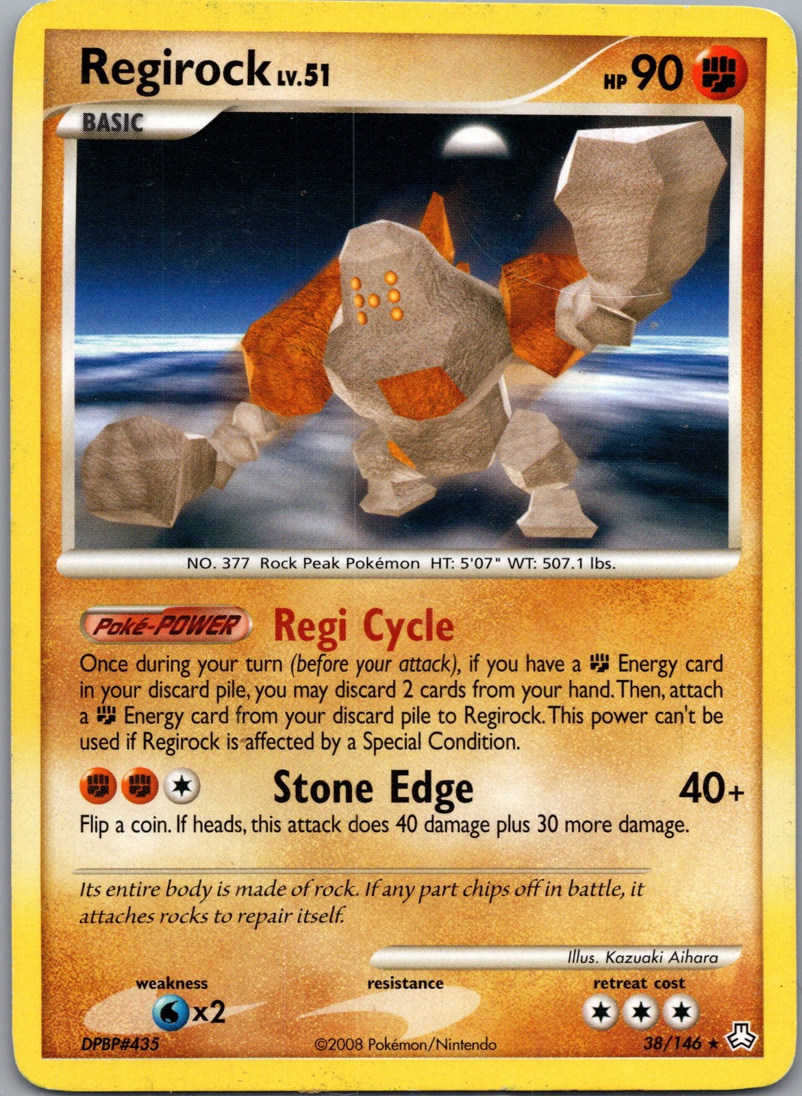 Regirock #38/146, Legends Awakened, LP/MP