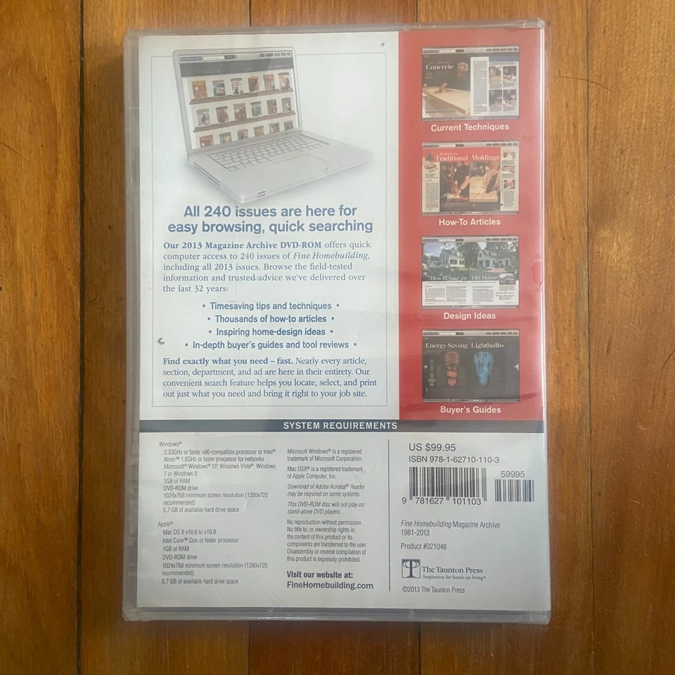 Fine Homebuilding 2013 Magazine Archive by Editors of Fine Homebuilding DVD New - Image 3 of 4