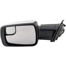 Mirror For 2019-2022 Ram 1500 LH Power Heated Power Fold Blind Spot Glass Chrome