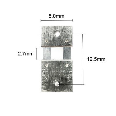 Deutsche Uhr Fahrwerk Stahl Pendel Frühling Englische Tagsuhr 12,5 mm x 2,7 mm