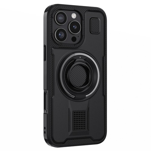 For iPhone 16 Pro Max 16 Plus Shockproof Double-Ring Kickstand Phone Case Cover - Picture 15 of 30