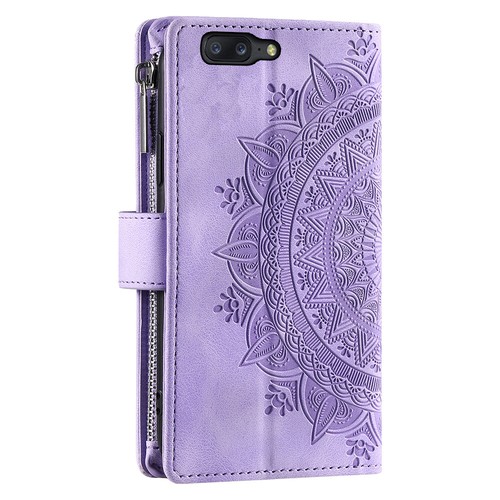 For OnePlus 5 Case Datura Leather Zipper Card Slots Flip Wallet Pocket Cover - Picture 59 of 68