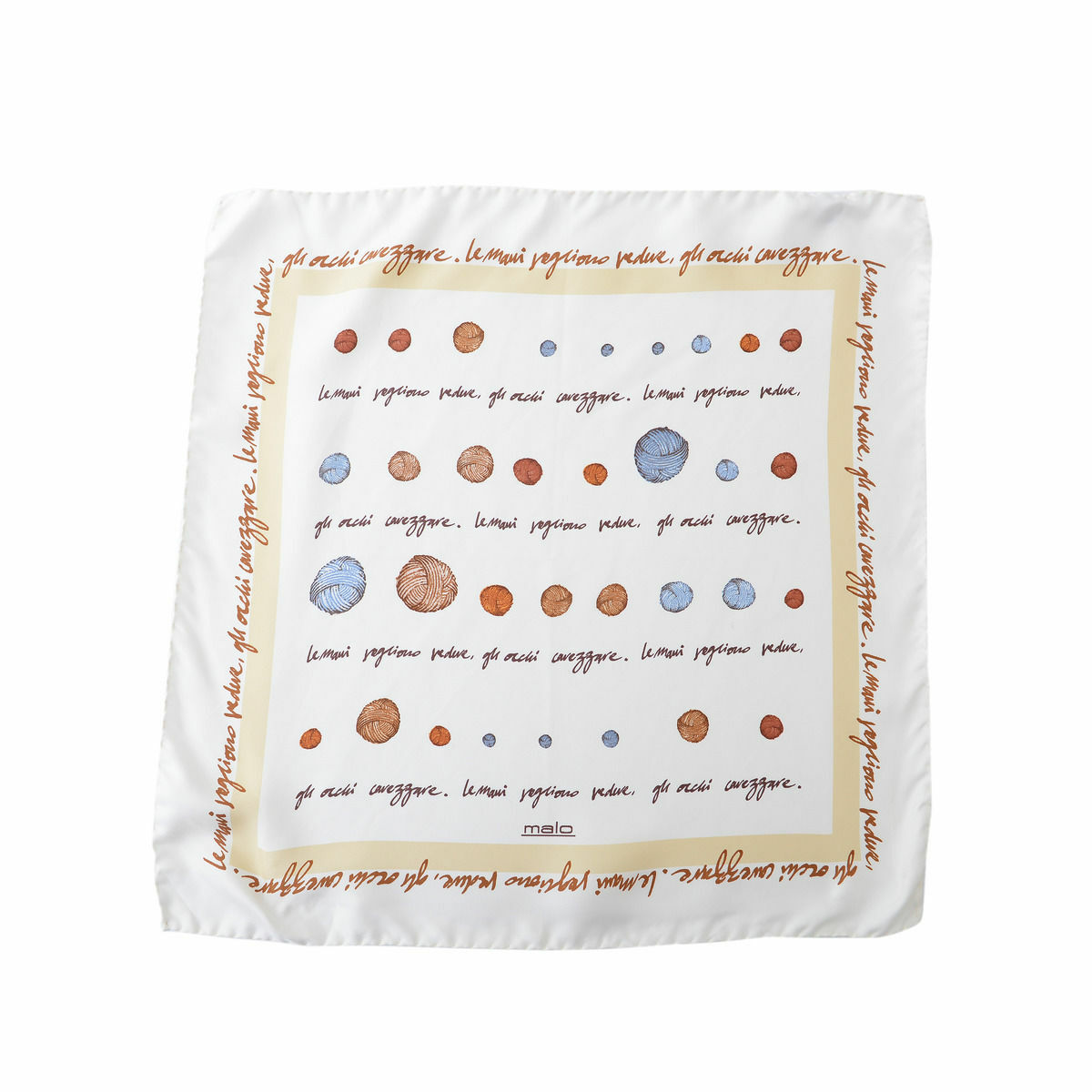 Многоцветный шарф из 100 шелка Malo 5890₽