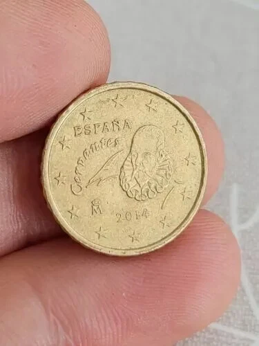 Spain, 10 Euro Cent, 2014, Brass Kayihan Coins T78 - Image 2 of 2
