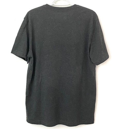 Mens T Shirt Dark Gray Orange “Eat Sleep Win Repeat” Slogan Graphic Sz L - Picture 4 of 4
