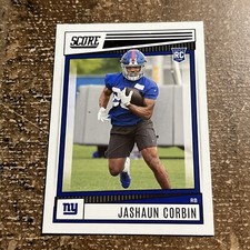 2022 Score Football Base Rookies #348 Jashaun Corbin - New York Giants