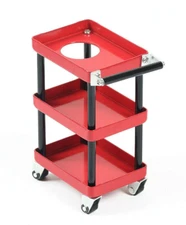 NEW Powerhobby 1/10 Garage RACK Tool CART W/ Wheels Red Crawler Accessories