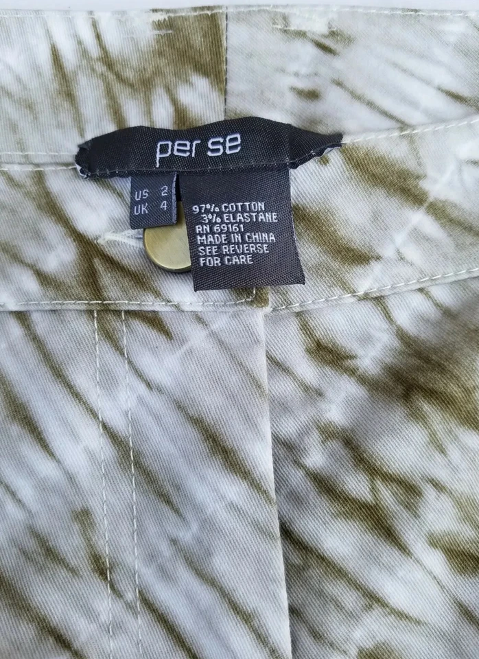 Pantalones de mezclilla de pierna recta con estampado PerSe talla 2 Foto 4 de 4