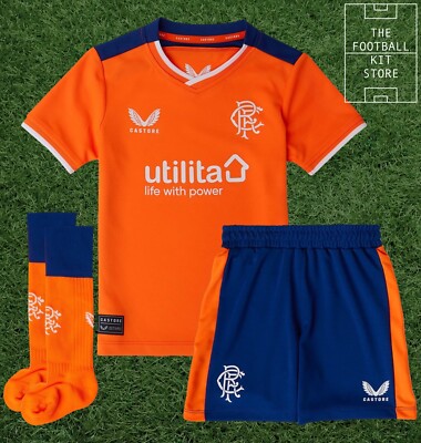 Rangers Third Kit Infants Castore Glasgow Rangers Shirt Shorts