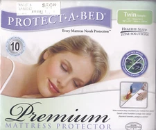 Protect-A-Bed Premium Cotton Terry Mattress Protector TWIN new