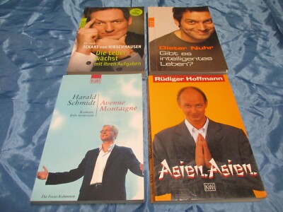 4  Bücher , E. v. Hirschhausen , D. Nuhr , R. Hoffmann , H. Schmidt , R - D TOP