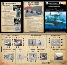 Airscale 1/32 TBD Devastator Cockpit Upgrade Detail set for Trumpeter kits