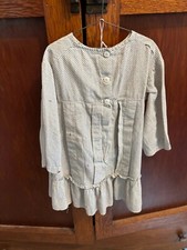 vintage young girls dress with long sleeves buttons on the back