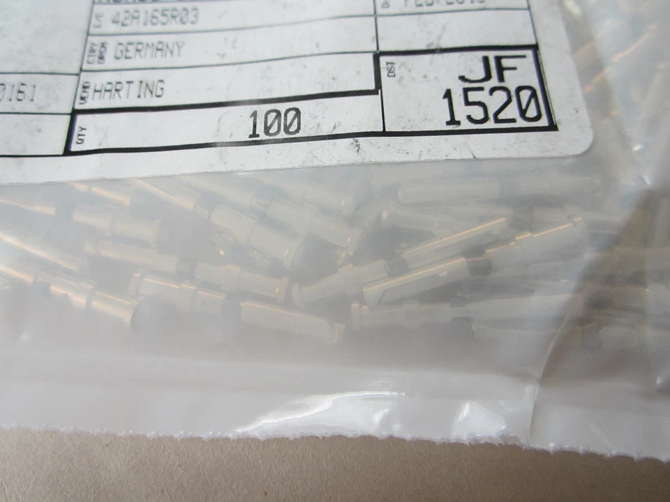 HARTING 09150006203 ZÓCALO DE CRIMPADO R15-BU-C AWG 20 *SELLADO DE FÁBRICA* LOTE DE 1OO Foto 4 de 4