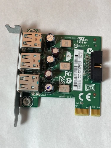 HP - 640269-001 - 3 Port Powered USB 12V PCI Express Low Profile Card