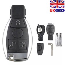 Replacement Car Key Fob Case For Mercedes Benz A, B, C, E, and S Class 3 Button