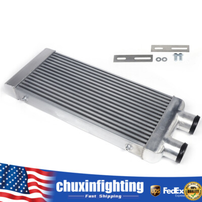 Polished Intercooler Tube Fin 3 Inlet Outlet Same Side for Turbo Charger system