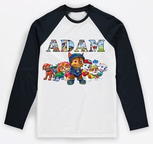Paw Patrol Personalised Name Kids T 