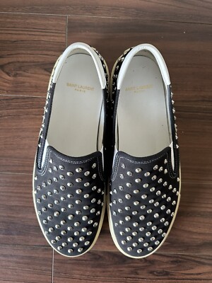 Saint Laurent Paris YSL - Studded Skate Slip On Sneakers Saint Laurent Paris YSL - Studded Skate Slip On Sneakers