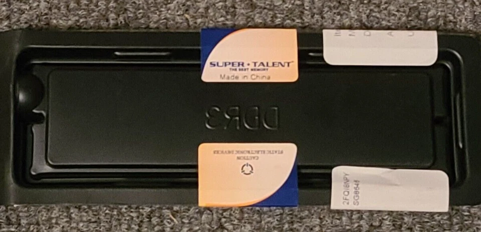 Super Talent DDR3-1333 2G/256X8 Black Heatsink CL9 NIB (W1333UA2G9) - Image 4 of 4