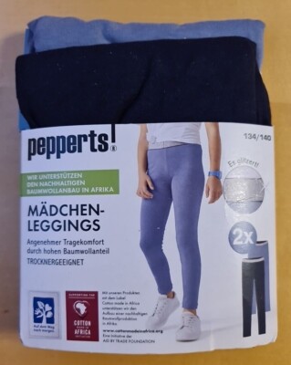 Mädchen Leggings, 2er Pack Leggings, Schlupfhose, Freizeithose