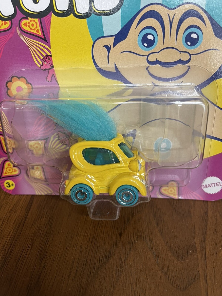 Hot Wheels Good Luck Trolls - Voiture Miniature 1/64 Cheveux Bleus, édition 2023